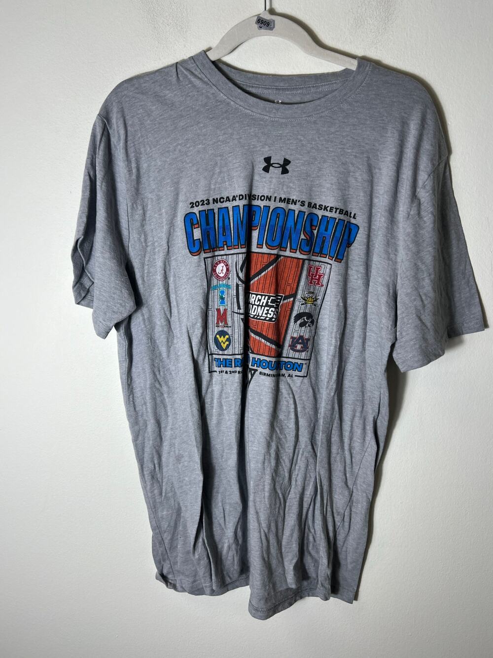 Mens Under Armor March Madness Basketball Graphic T-Shirt Sz XL